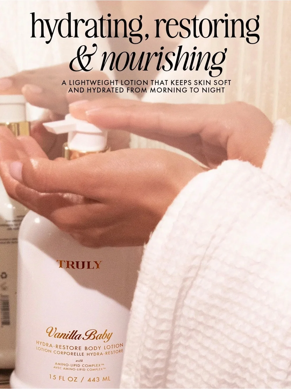 NEW Truly  Vanilla Baby Hydra-Restore Body Lotion